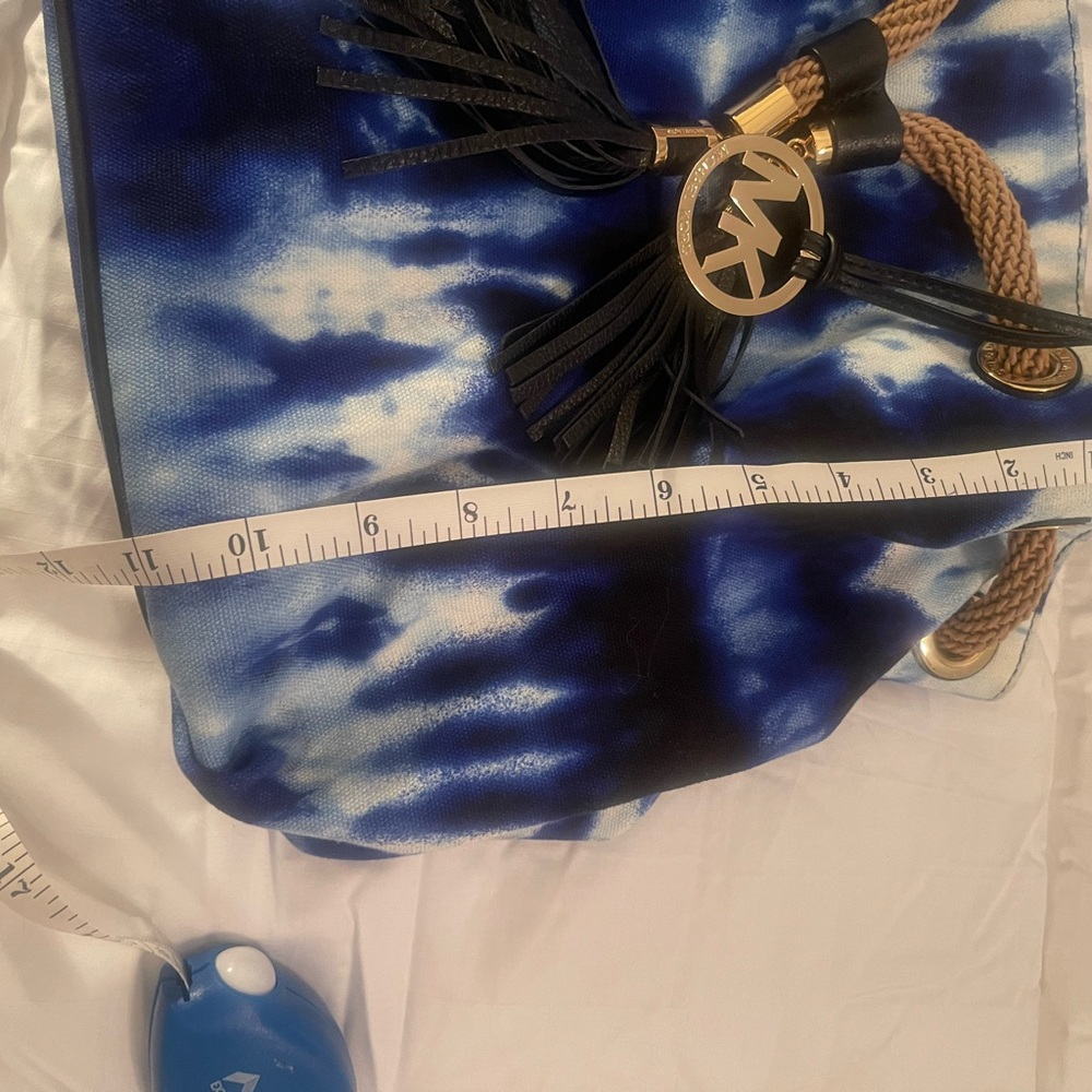 Michael Kors Blue Tie-Dye Satchel